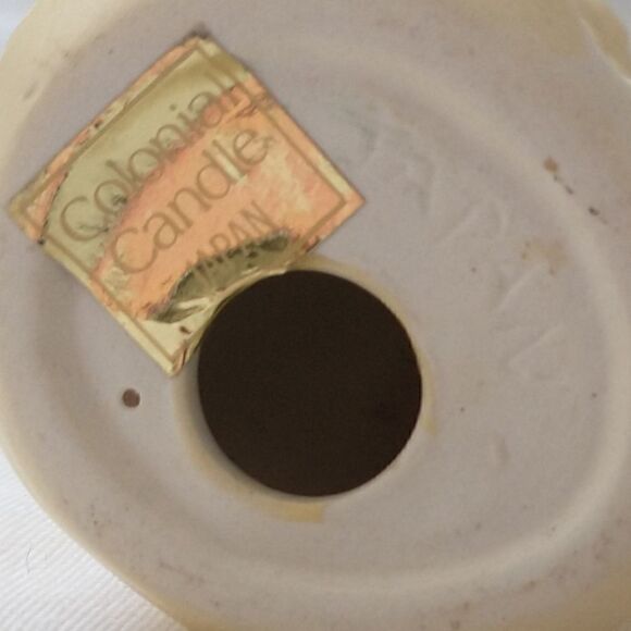 Vintage Colonial Candle Angel Taper Holders Cherubs Porcelain Ceramic Japan - Picture 5 of 12